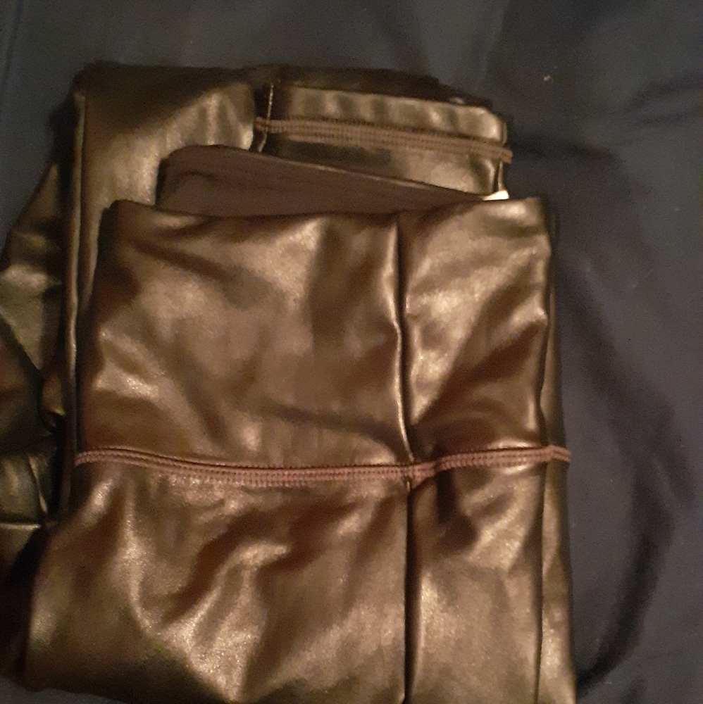 ATHLETA Faux Leather Leggings - Size Small